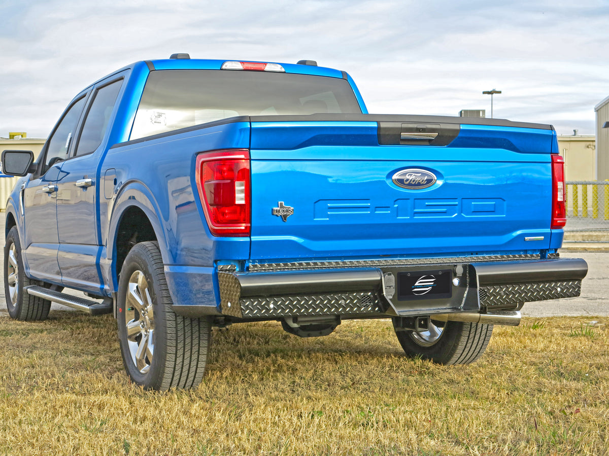 Steelcraft HD Rear Bumper Replacements - Black - 2015-2023 Ford F150 (Fits all OE hitches) (HD21420)