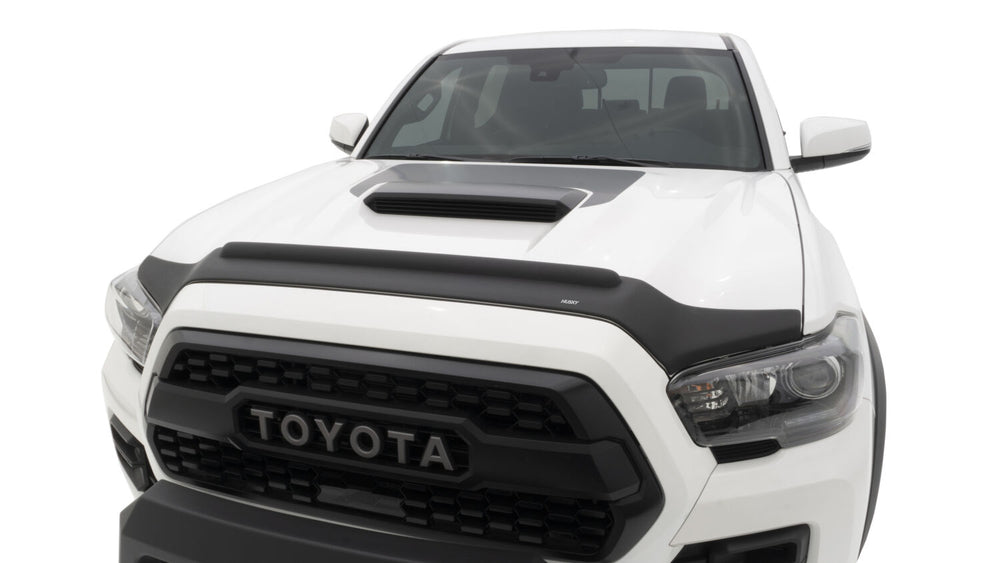 Husky Liners Aeroskin II Hood Protector; Matte Black Low Profile - 2016-2024 Nissan TITAN XD - Part 2830095