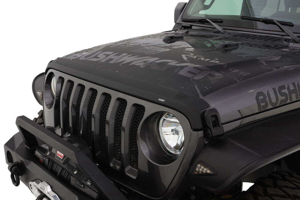 Husky Liners Aeroskin II Hood Protector; Matte Black Low Profile - 2007-2017 Jeep Wrangler / 2018 Jeep Wrangler JK - Part 2830060
