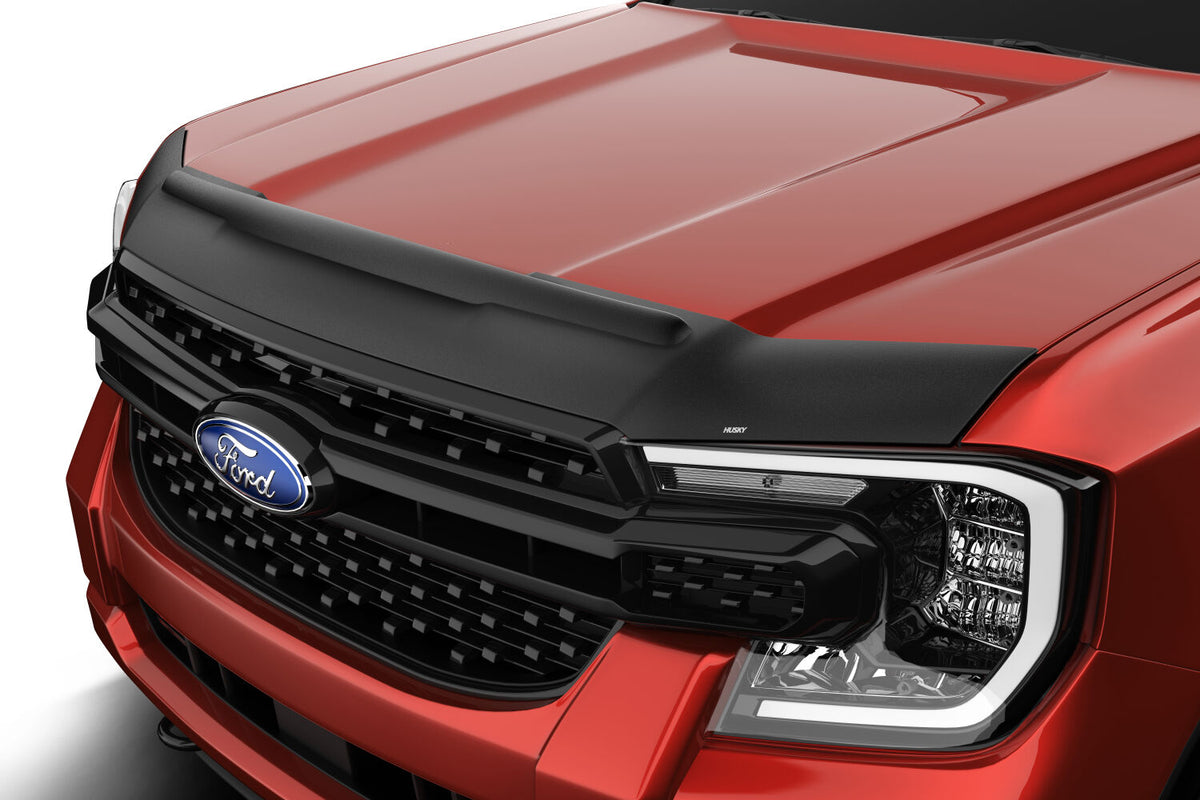Husky Liners Aeroskin II Hood Protector; Matte Black Low Profile - 2024-2027 Ford Ranger - Part 2830266