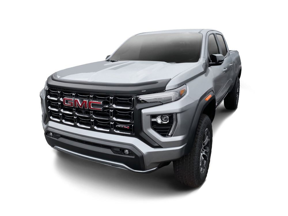Husky Liners Aeroskin II Hood Protector; Matte Black Low Profile - 2015-2022 GMC Canyon - Part 2830114