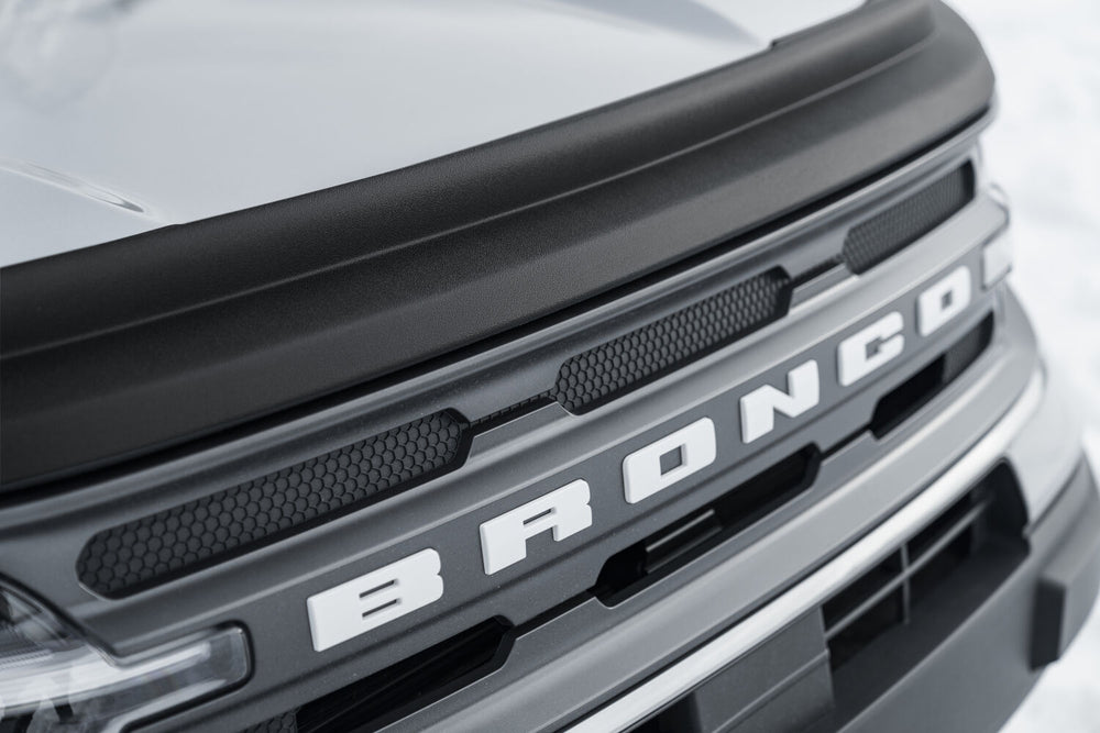 Husky Liners Aeroskin II Hood Protector; Matte Black Low Profile - 2021-2026 Ford Bronco Sport - Part 2830188