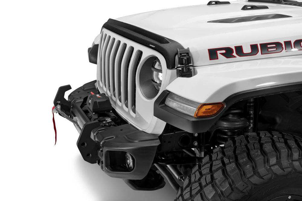 Husky Liners Aeroskin II Hood Protector; Matte Black Low Profile - 2007-2017 Jeep Wrangler / 2018 Jeep Wrangler JK - Part 2830060