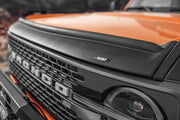 Husky Liners Aeroskin II Hood Protector; Matte Black Low Profile - 2021-2026 Ford Bronco Sport - Part 2830188