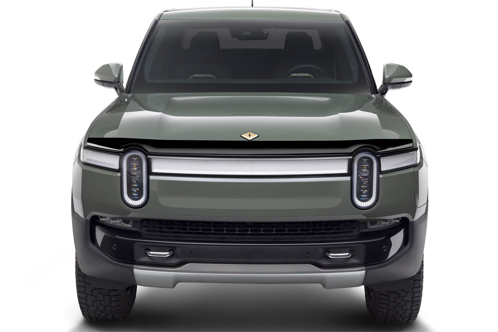 Husky Liners Aeroskin Hood Protector; Smoke - 2022-2026 Rivian R1T - Part 2842210