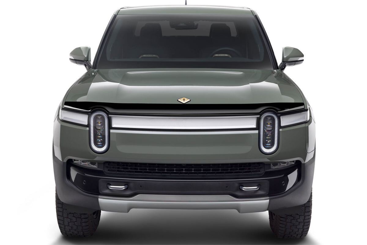 Husky Liners Aeroskin Hood Protector; Smoke - 2022-2026 Rivian R1T - Part 2842210