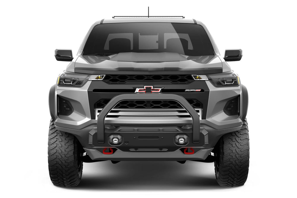 Husky Liners Aeroskin Hood Protector; Smoke - 2023-2027 Chevrolet Colorado - Part 2842245