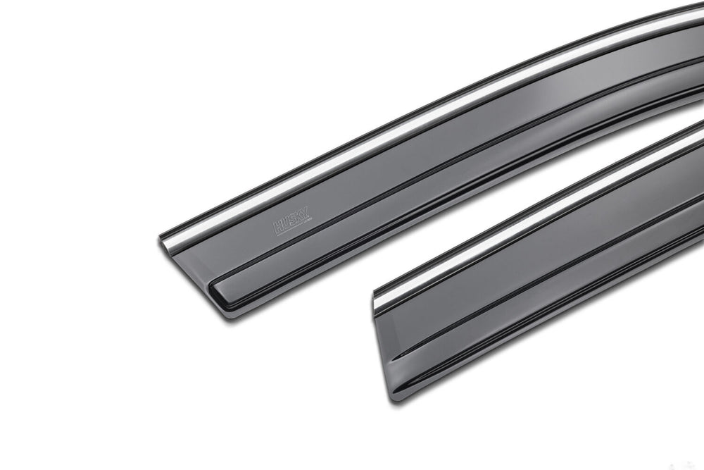 Husky Liners Low Profile Ventvisor Deflector; Smoke with Chrome Trim; Outside Mount; 4 pc. - 2019-2025 Toyota RAV4 - Part 2884056