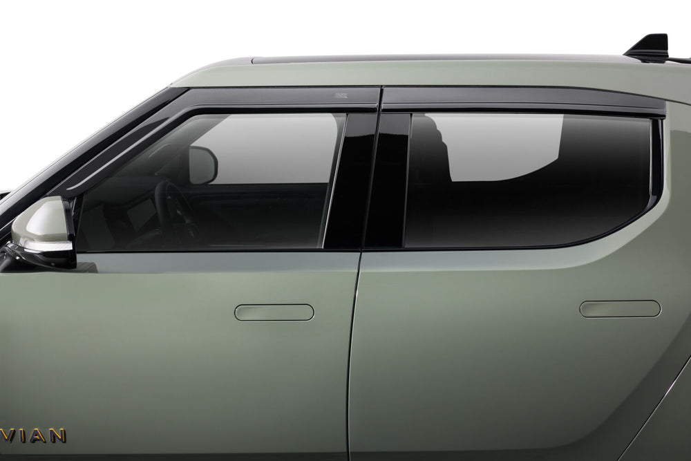Husky Liners Low Profile Ventvisor Deflector; Smoke; Outside Mount; 4 pc. - 2022-2026 Rivian R1T - Part 2854108
