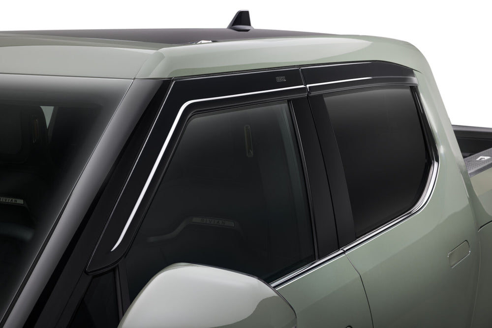 Husky Liners Low Profile Ventvisor Deflector; Smoke; Outside Mount; 4 pc. - 2022-2026 Rivian R1T - Part 2854108
