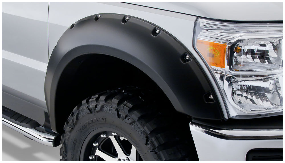Husky Liners Fender Flares Pocket-Style 4PC Set - 2011-2016 Ford F-250 Super Duty / 2011-2016 Ford F-350 Super Duty - Part 2802931