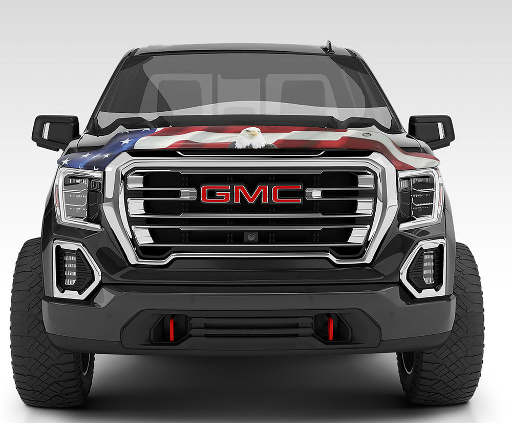Husky Liners Husky Liners Eagle American Flag Bug Shield Hood Protector - 2015-2019 GMC Sierra 2500 HD / 2015-2019 GMC Sierra 3500 HD - Part 2818947