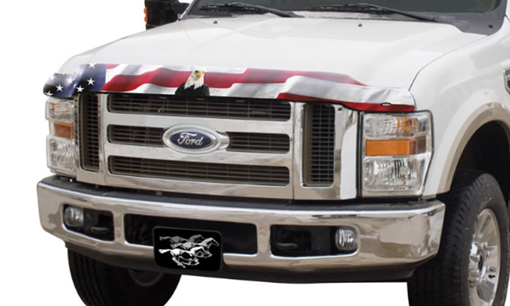 Husky Liners Husky Liners Eagle American Flag Bug Shield Hood Protector - 2004-2008 Ford F-150 / 2006-2008 Lincoln Mark LT - Part 2818033