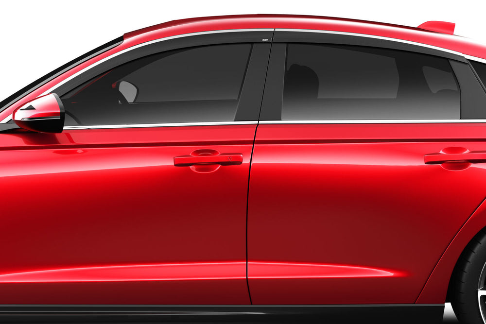 Husky Liners Low Profile Ventvisor Deflector; Smoke with Chrome Trim; Outside Mount; 4 pc. - 2023-2026 Honda Accord - Part 2884067