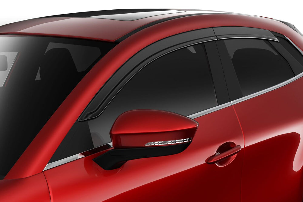 Husky Liners Low Profile Ventvisor Deflector; Smoke; Outside Mount; 4 pc. - 2020-2026 Mazda CX-30 - Part 2854128