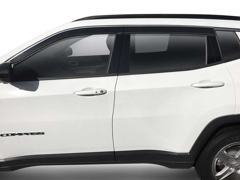 Husky Liners Low Profile Ventvisor Deflector; Smoke with Chrome Trim; Outside Mount; 4 pc. - 2022-2026 Acura MDX - Part 2884075