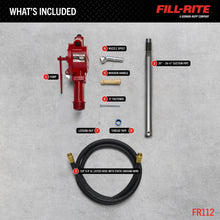 Fill-Rite FR112 included parts