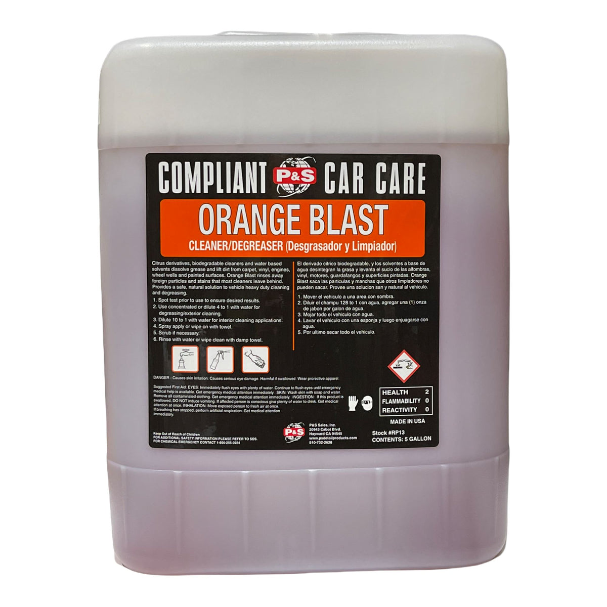 Orange Blast Cleaner & Degreaser - 5 Gallon