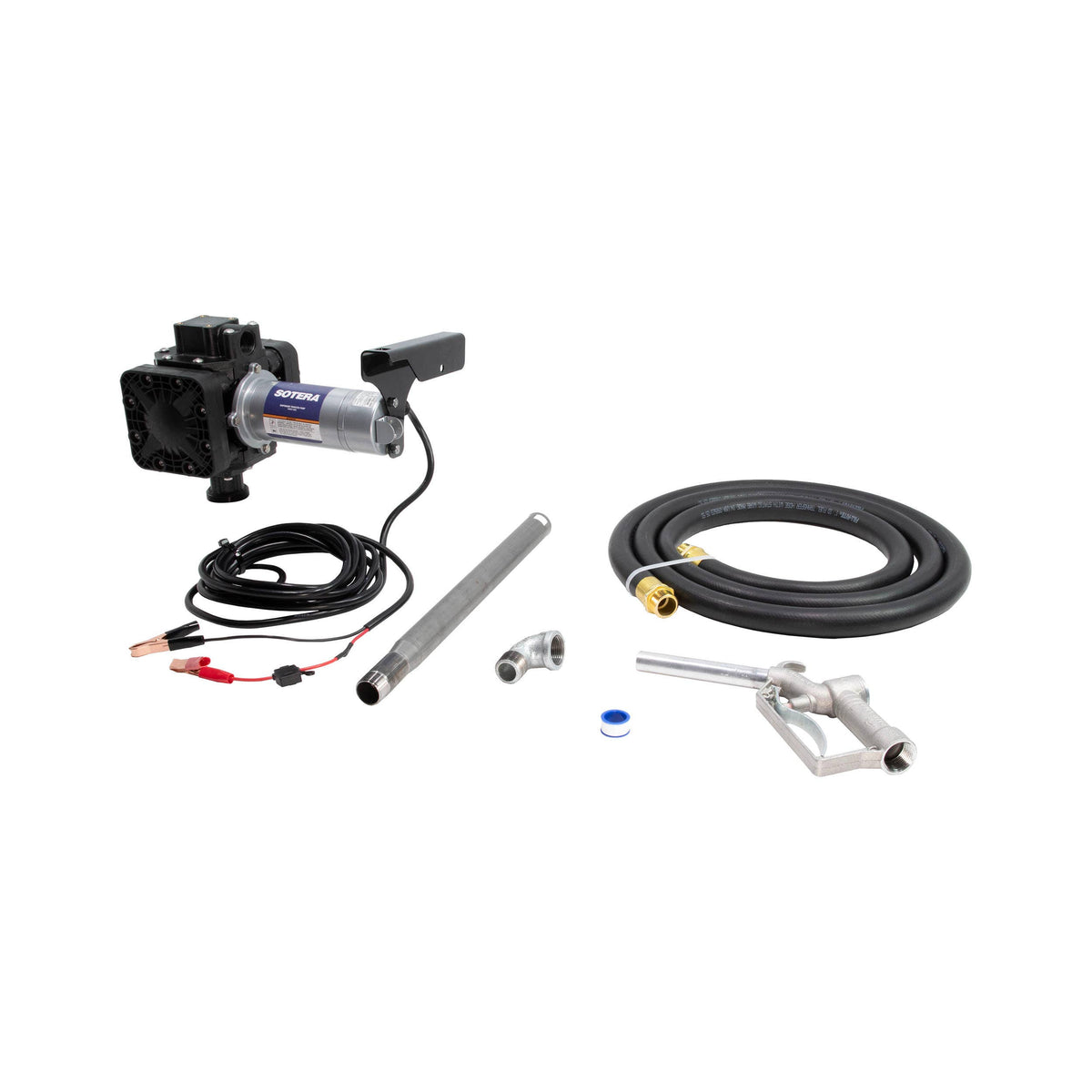 Fill-Rite Sotera FR410B 12V Diaphragm Oil Transfer Pump with Hose and Nozzle