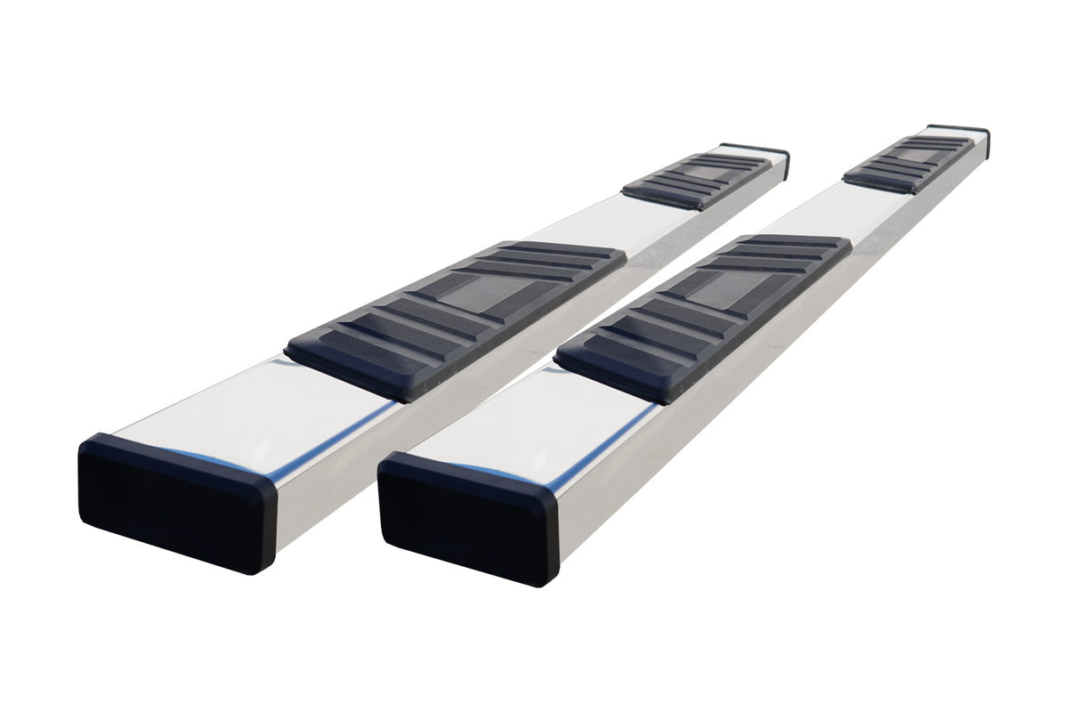 Steelcraft STX500 Running Boards - Stainless Steel - 2014-2019 Chevy Silverado / GMC Sierra 1500/2500/3500 / 2019 Silverado 1500 LD/Sierra 1500 Limited Extended / Double Cab (500-02247)