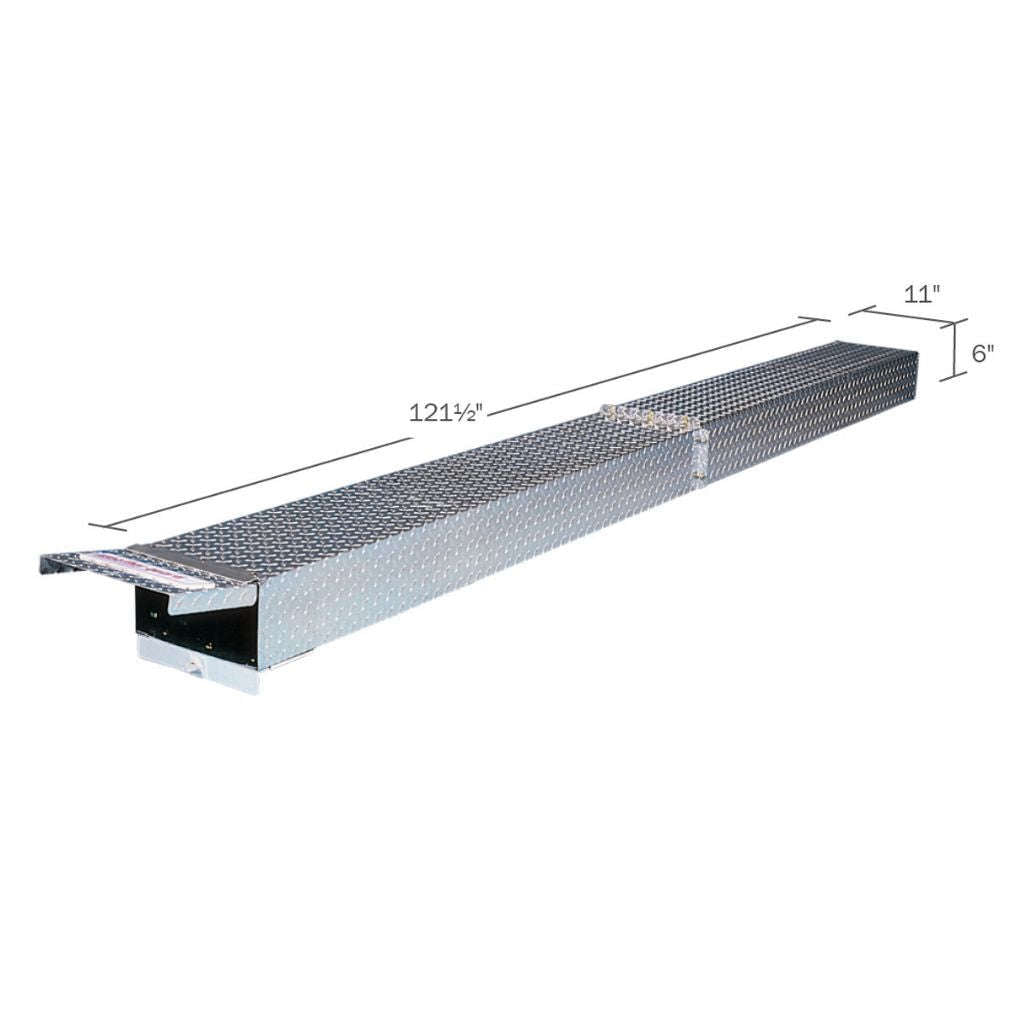 Weather Guard 237 Diamond-Plate Aluminum Conduit Carrier, 10 ft