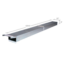 Weather Guard 237 Diamond-Plate Aluminum Conduit Carrier, 10 ft