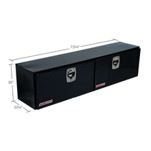 Weather Guard 72 in Aluminum Top Mount Tool Box, Double Door, Gloss Black (372-5-02)