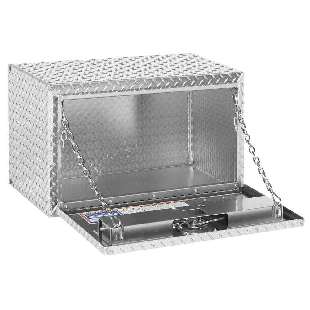 Weather Guard 30 in Compact Aluminum Underbody Tool Box, Bright Aluminum (631-0-02)