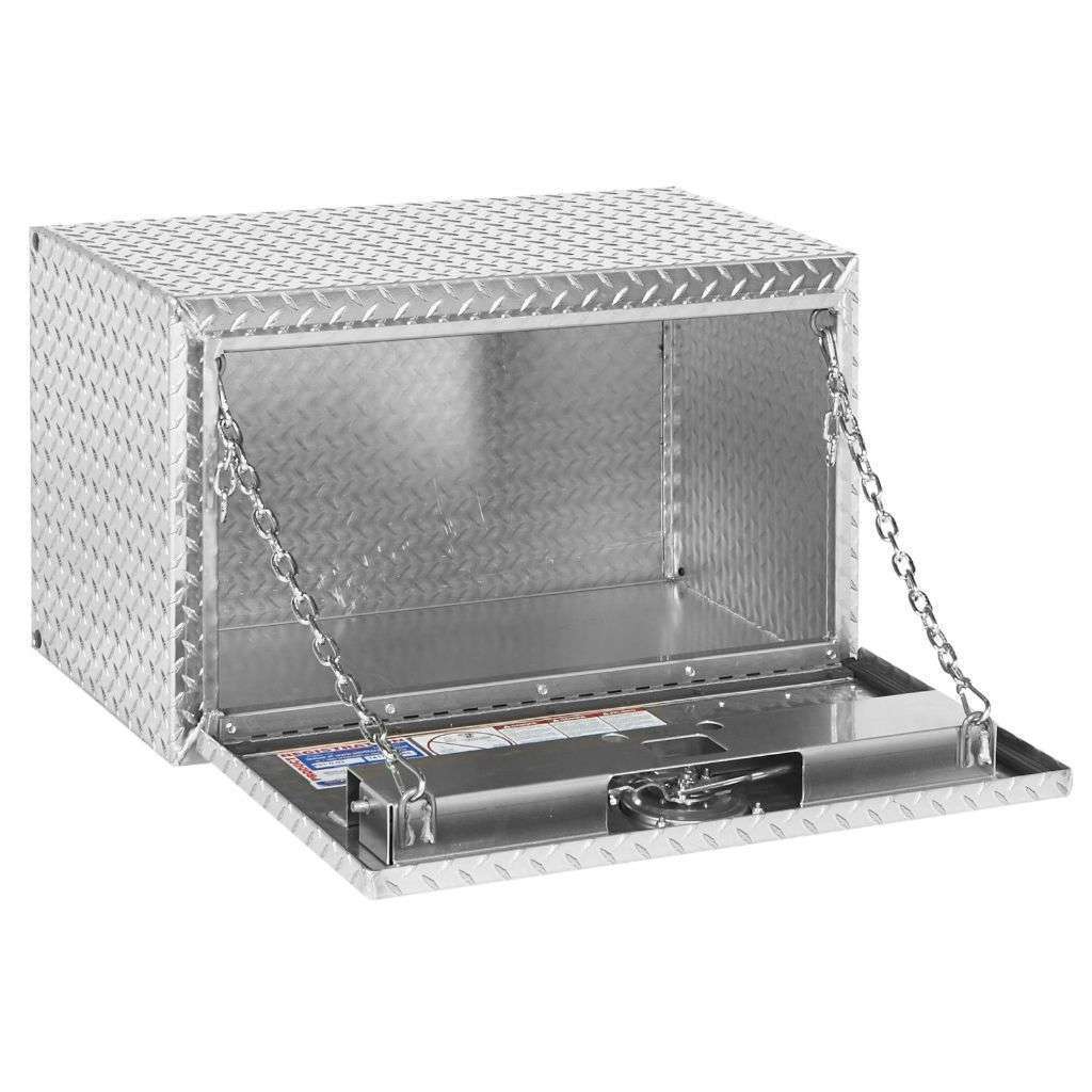 Weather Guard 30 in Compact Aluminum Underbody Tool Box, Bright Aluminum (631-0-02)