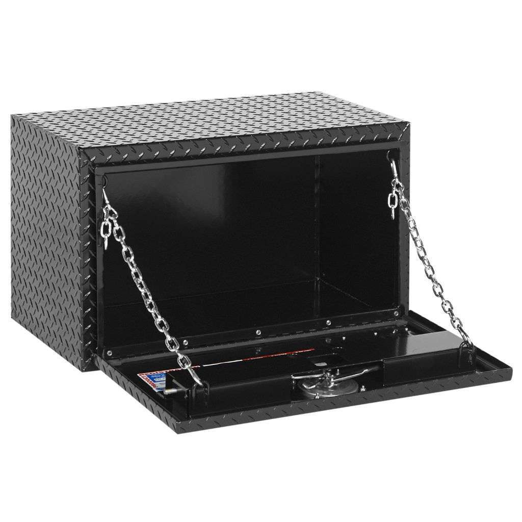 Weather Guard 30 in Compact Aluminum Underbody Tool Box, Gloss Black (631-5-02)