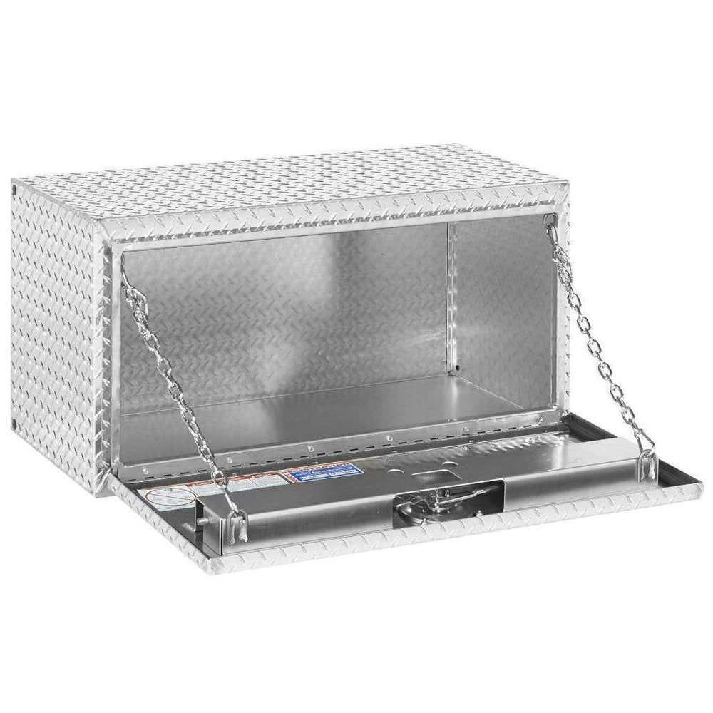 Weather Guard 37 in Compact Aluminum Underbody Tool Box, Bright Aluminum (636-0-02)
