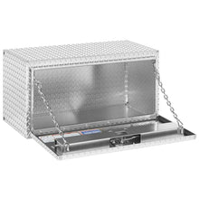 Weather Guard 37 in Compact Aluminum Underbody Tool Box, Bright Aluminum (636-0-02)