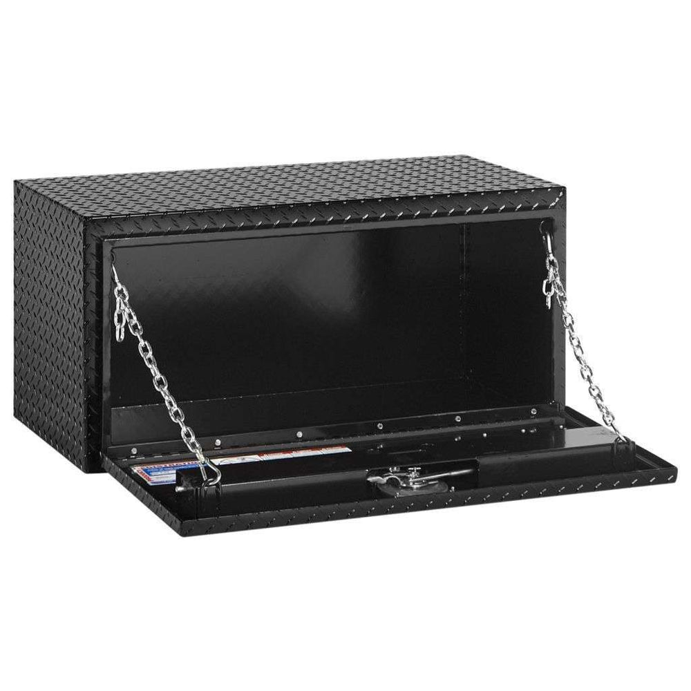 Weather Guard 37 in Compact Aluminum Underbody Tool Box, Gloss Black (636-5-02)