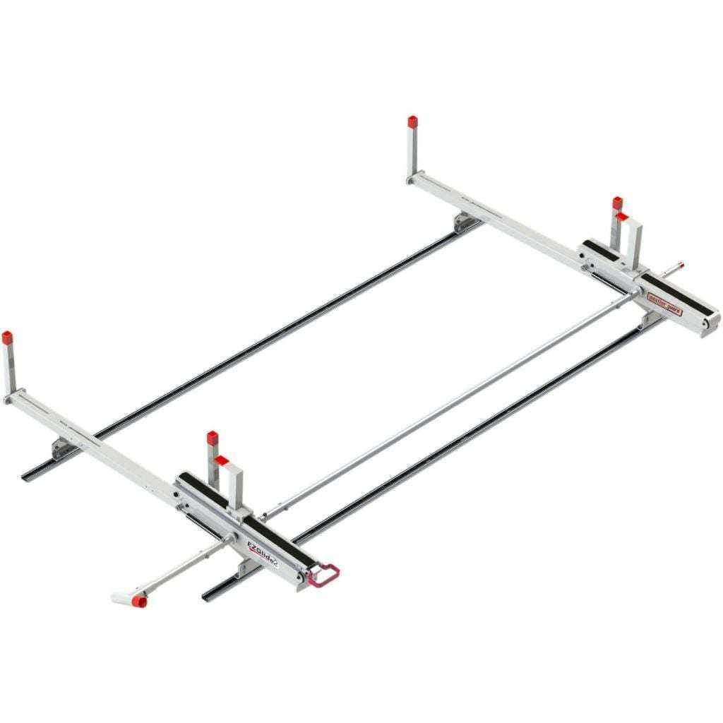 Weather Guard 2291-3-01 EZGLIDE2 Drop-Down Ladder Rack, Mid/High Roof