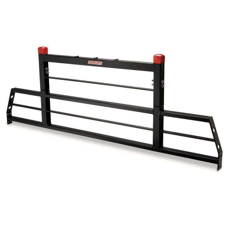 Weather Guard PROTECT-A-RAIL Heavy-Duty Cab Protector Headache Rack, Gloss Black Steel (1908)