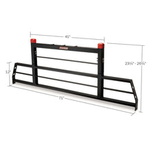 Weather Guard PROTECT-A-RAIL Heavy-Duty Cab Protector Headache Rack, Gloss Black Steel (1908)