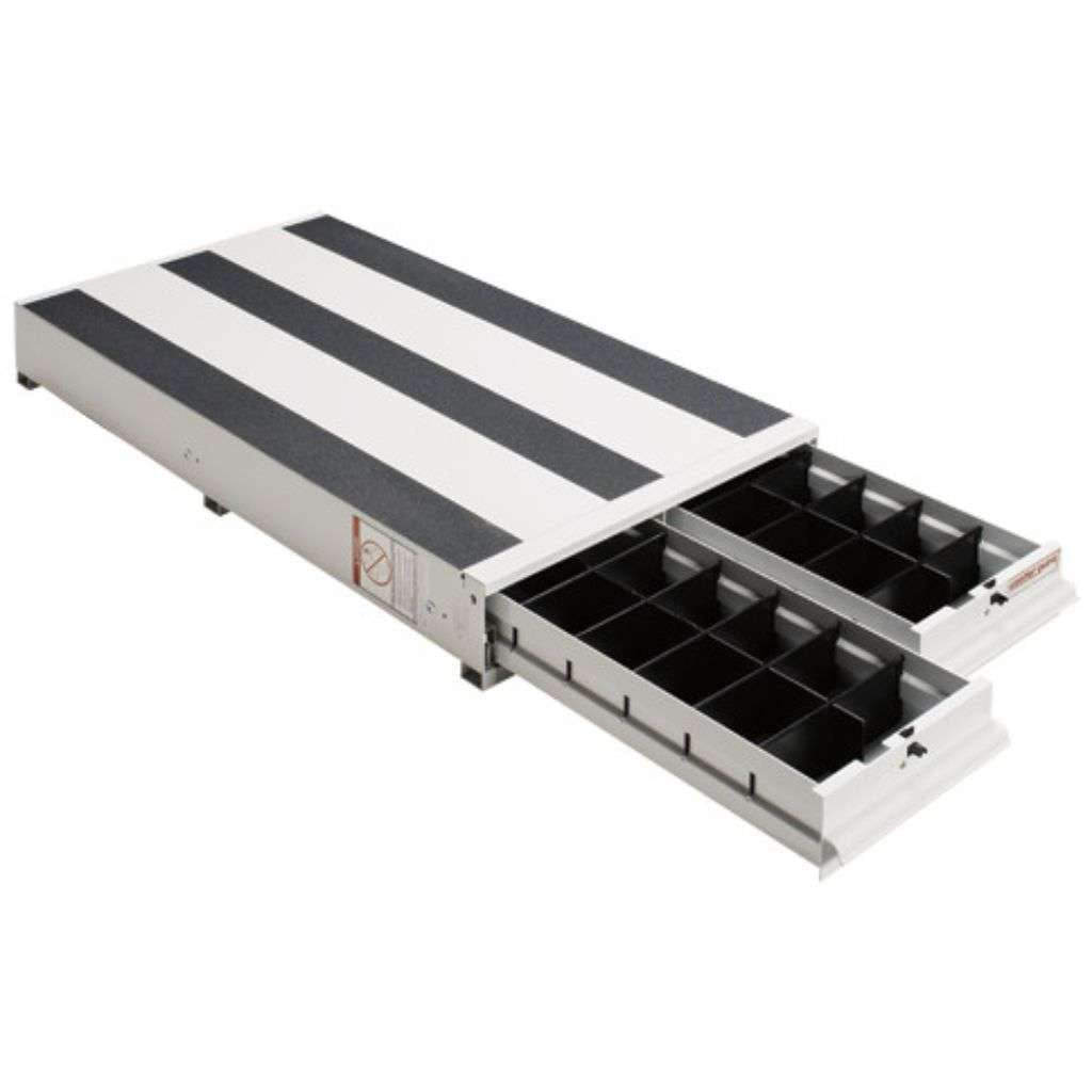 Weather Guard ITEMIZER 2-Drawer Unit, 49 x 24 x 6.75 in, White Aluminum (316-3)