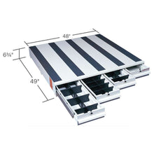 Weather Guard ITEMIZER 4-Drawer Unit, 49 x 48 x 6.75 in, White Aluminum (318-3)