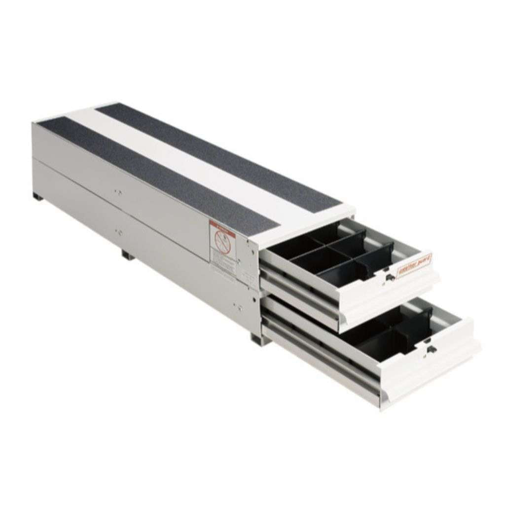 Weather Guard ITEMIZER 2-Drawer Stacked Unit, 49 x 12.25 x 12.25 in, White Aluminum (326-3)