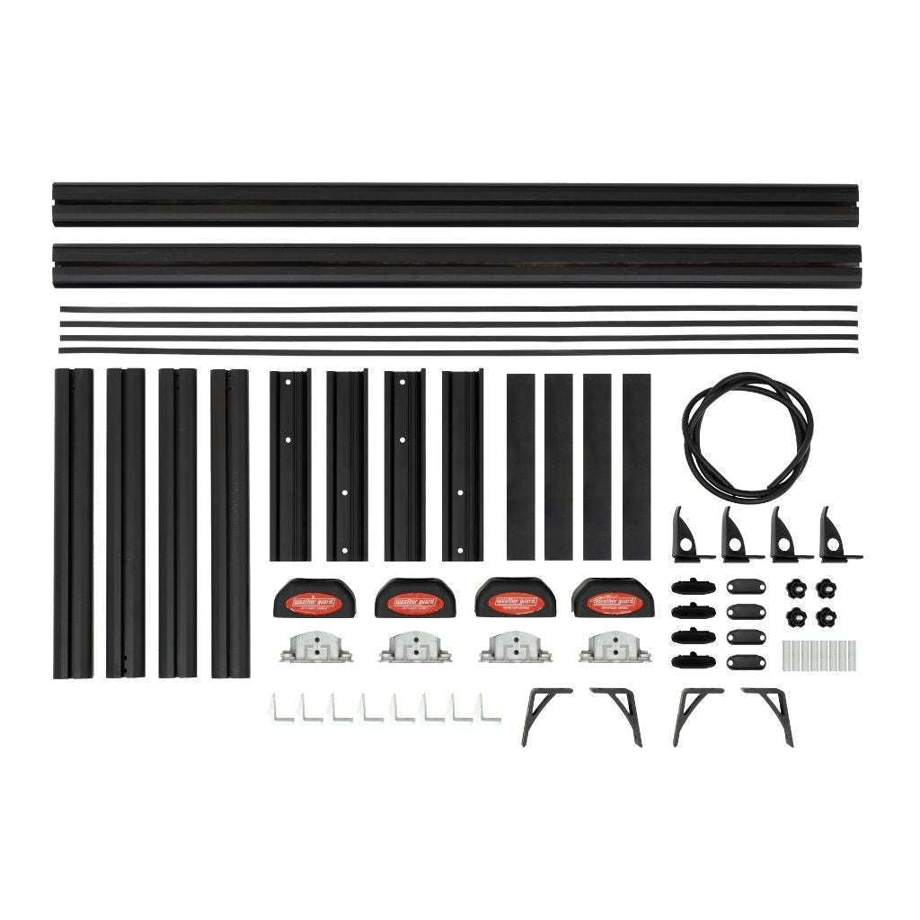 Weather Guard TR801-A Aluminum Truck Bed Ladder Rack, 800 lb