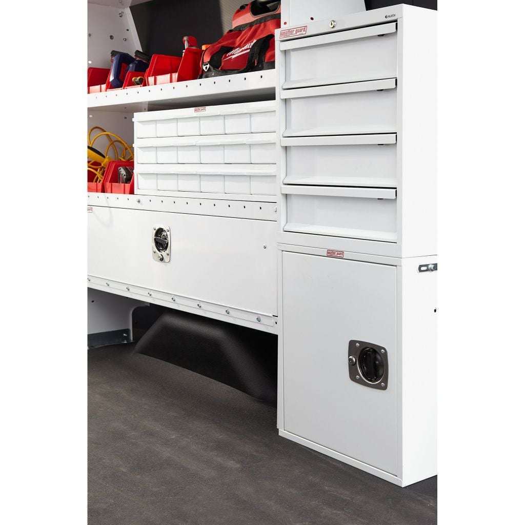 Weather Guard 9924-3-02 4-Drawer Van Storage Cabinet, 24x16x14 in